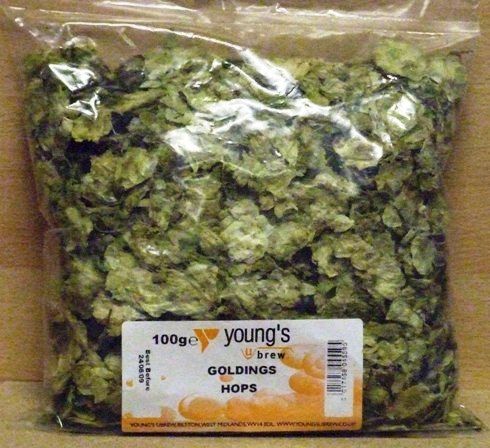 Goldings Hops - Dried Leaf 100g