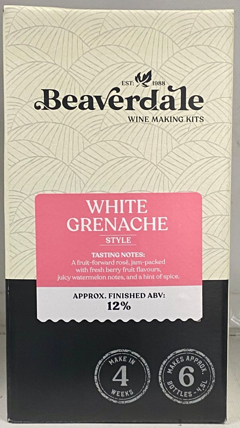 Beaverdale White Grenache Rose 6 bottle wine kit