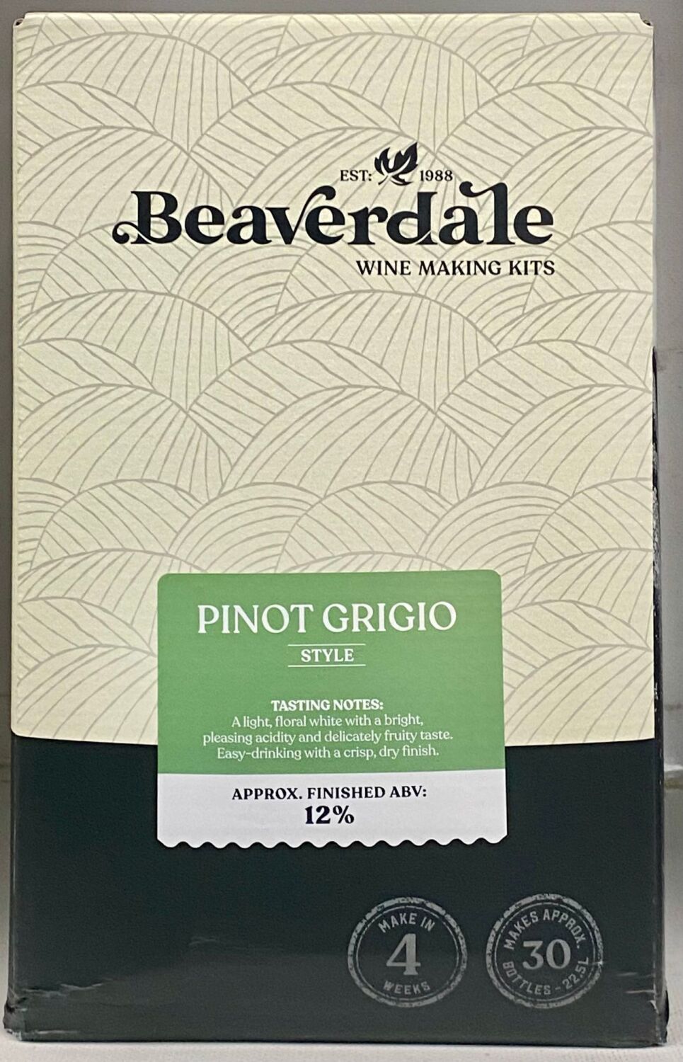 Beaverdale Pinot Grigio - 30 Bottle white wine kit