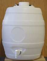 5 Gallon White Barrel with basic pressure Vent Cap