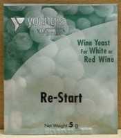 Youngs Re-Start white or red wine yeast - sachet