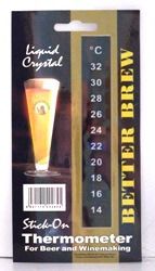 Coloured LCD Stick On Wine and Beer Thermometer