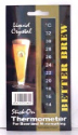 Large vertical LCD Stick On Wine and Beer Thermometer