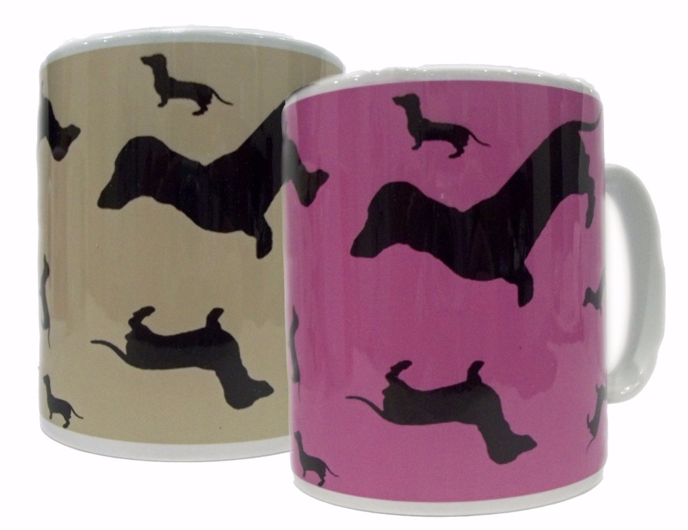 Dachshund Dahks-hound Sausage Dog Silhouette Ceramic Mug