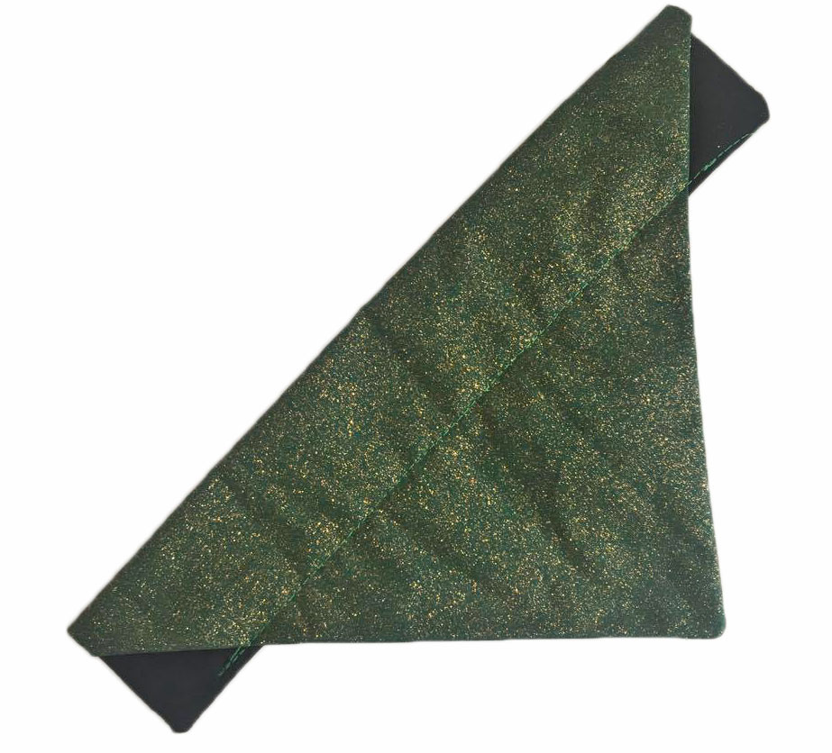 Green Glitter Christmas Dog And Cat Bandana
