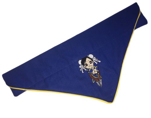 Official Street Fighter Embroidered Piped Edge Chibi Pocketfighter Chun-Li