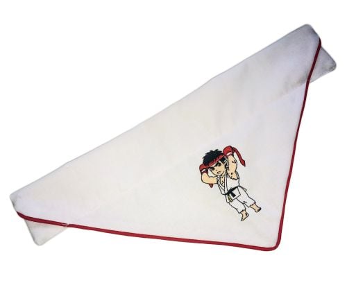 Official Street Fighter Embroidered Piped Edge Chibi Pocketfighter Ryu Hado