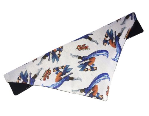 Official Street Fighter Classic Chun-Li Arcade Dog And Cat Bandana White