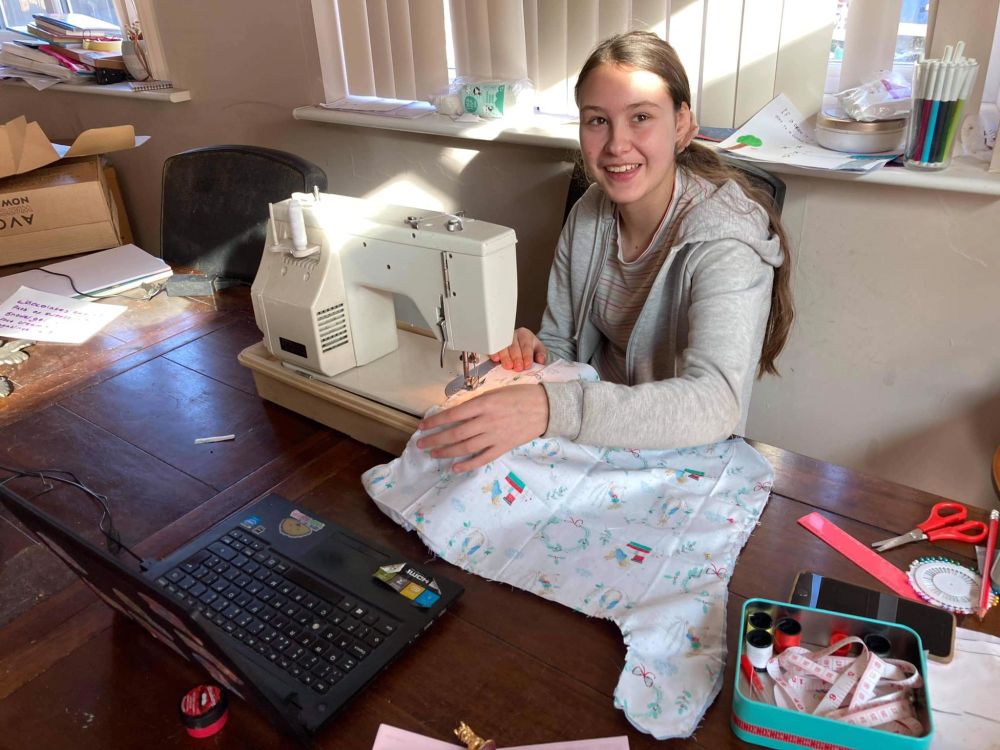 Half Term Childrens Sewalong Online Zoom Group Sewing Lesson