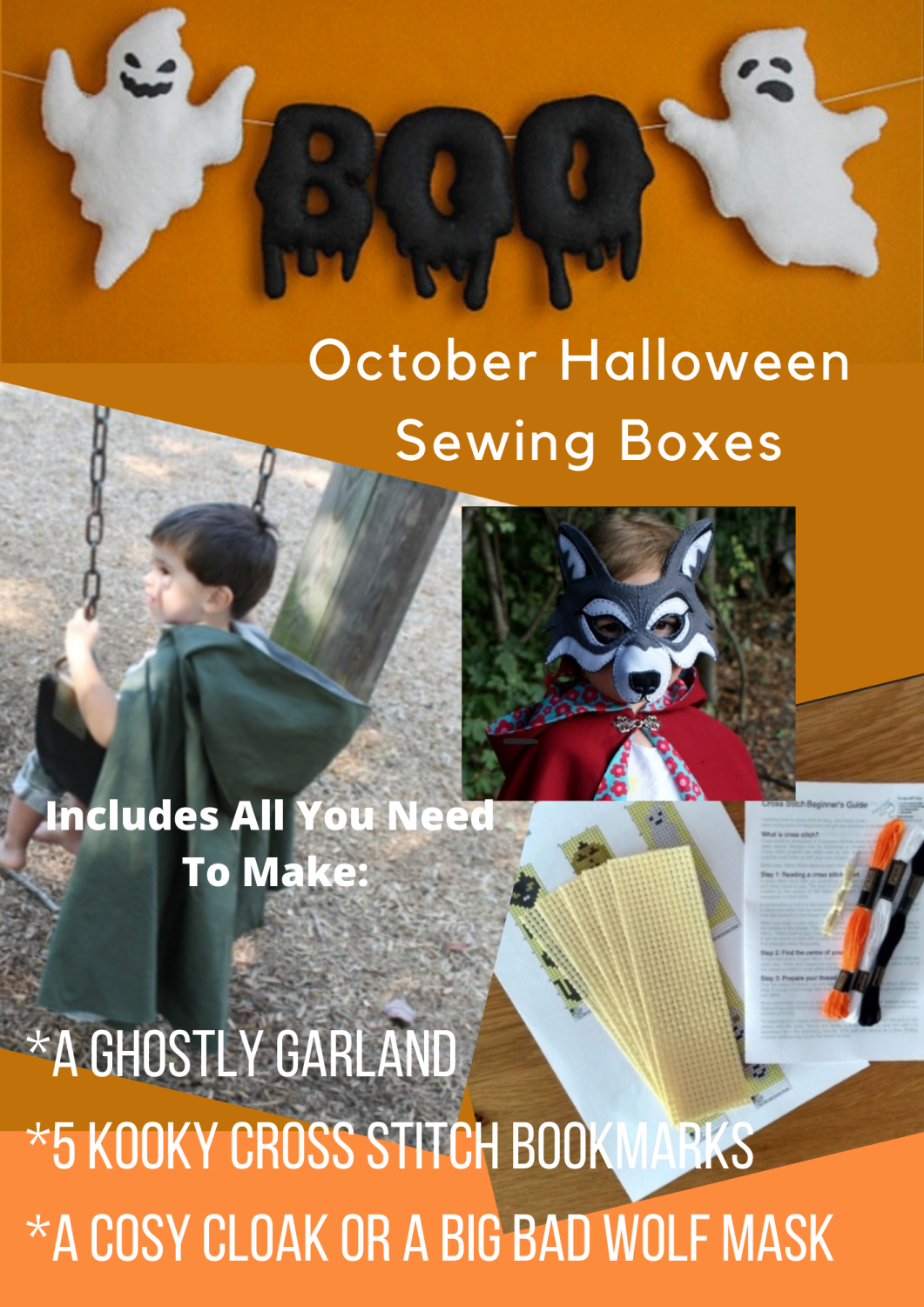 October Halloween Childrens Sewing Subscription Box