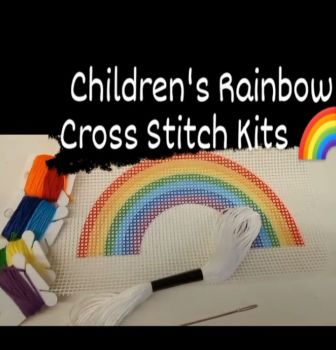 Childrens Rainbow Cross Stitch Kit