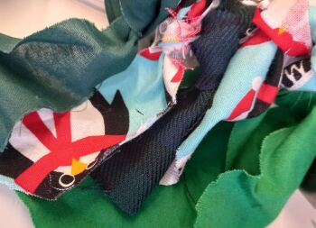 Children's Christmas Sewing Club Rag Wreath Workshop Saturday 21st December