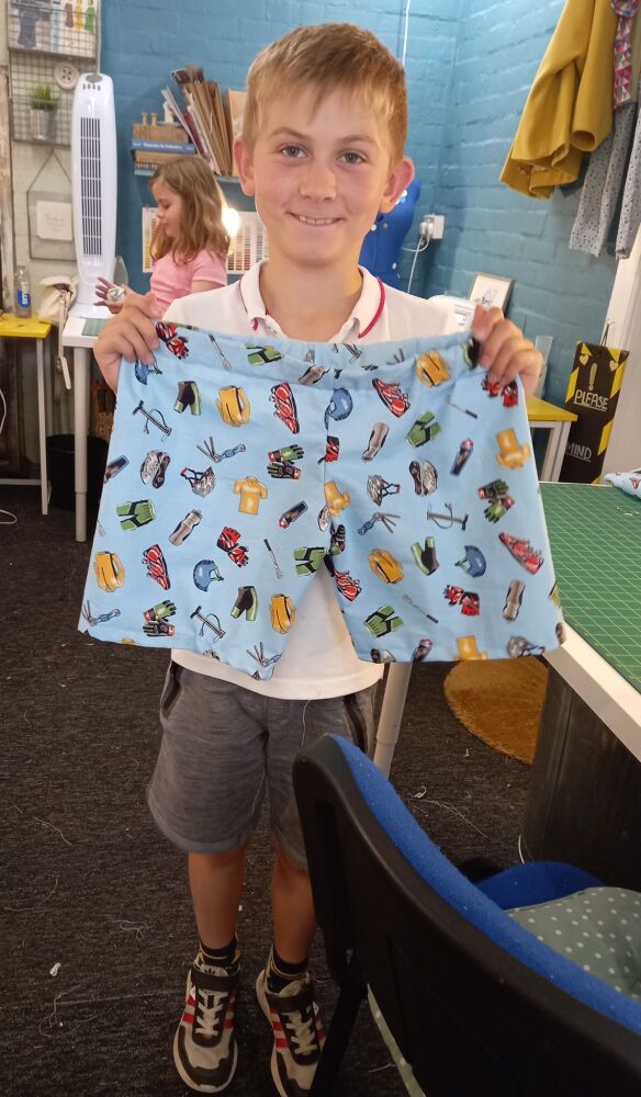 Children's Summer Sewing Club Basic Shorts Workshop Thursday 31st July