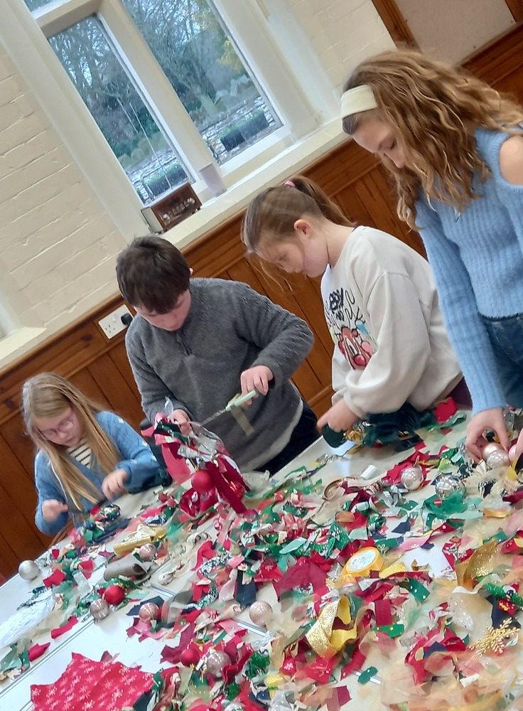 Children's Christmas Sewing Club No Sew Decoration Workshop Monday 22nd Dec