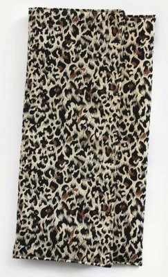 Handmade cheetah print oversized clutch