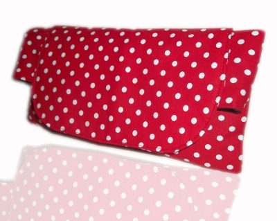 Red And White Polka Dot Clutch Bag