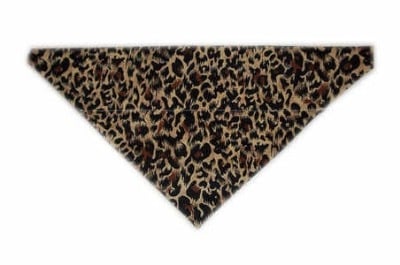 Leopard print dog bandana
