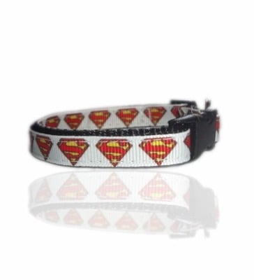 Superman Superpup Small Dog Puppy Collar