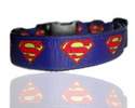 Blue Superman Superpup Dog Collar
