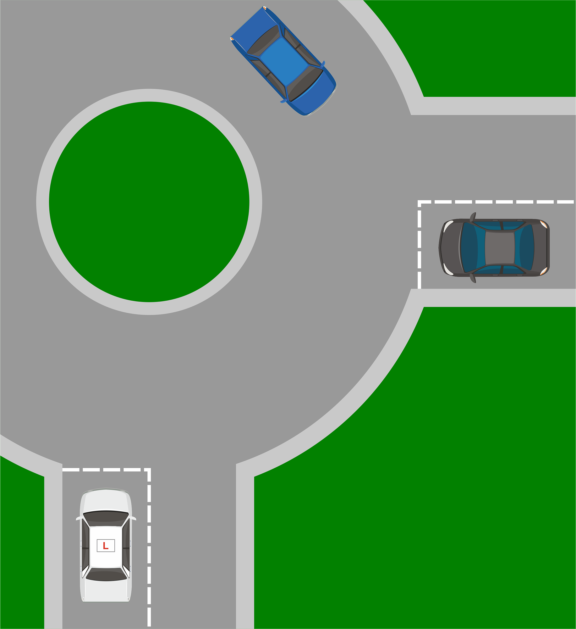 What Is a Roundabout Blocker?  A roundabout blocker is traffic already on the roundabout that prevents other vehicles&acirc;particularly from your right&acirc;from entering.  When traffic builds up, the roundabout becomes &acirc;full&acirc;. Vehicles already circulating effectively block new vehicles from joining, and this can create a temporary gap for you to enter.  A simple way to picture it is a queue. If people are constantly walking past, you can&acirc;t step in. But if the flow slows or stops, a space appears. That&acirc;s what a blocker does.