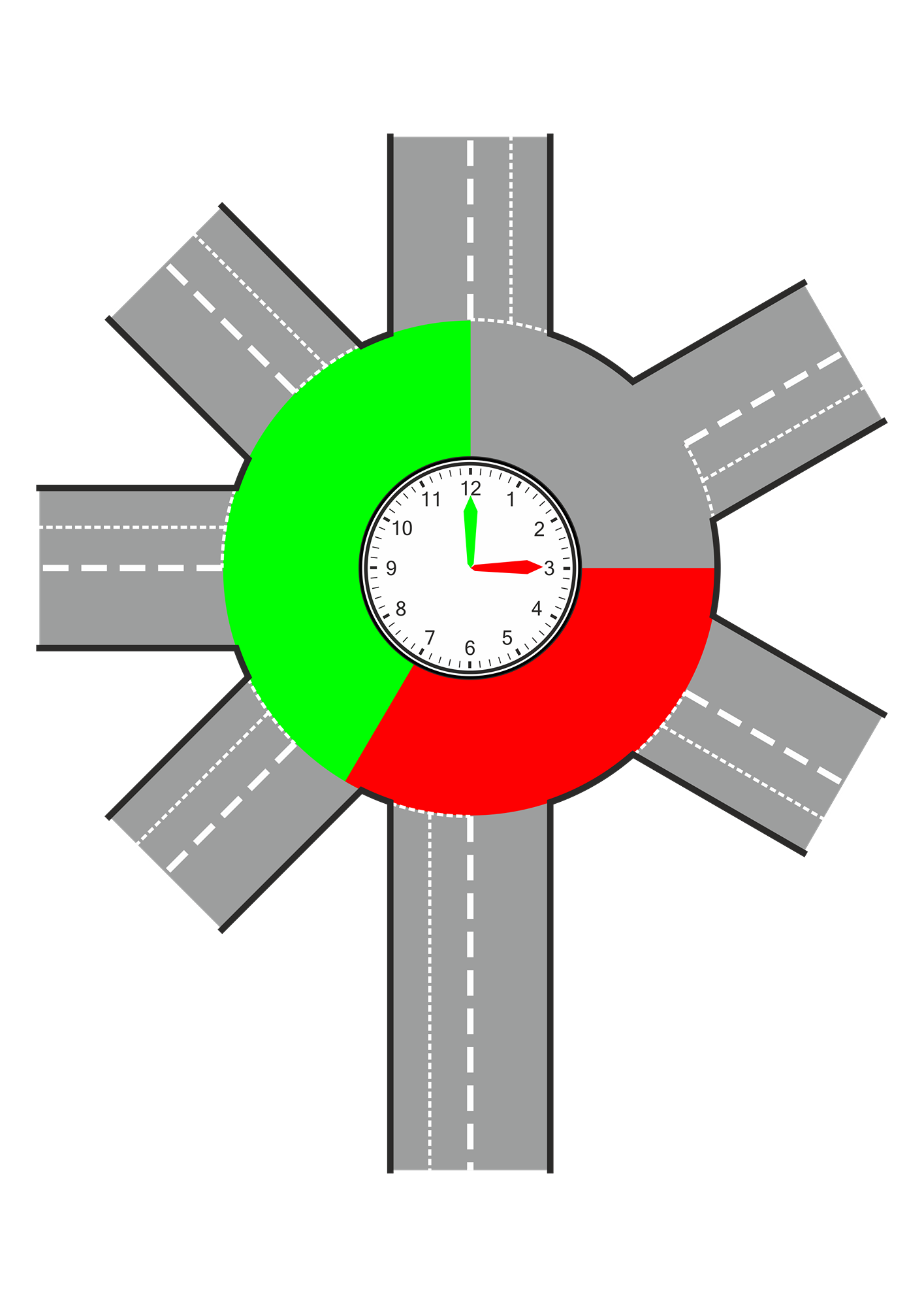 Roundabout Danger Zones: The Simple Clock face Method Every Driver Should Know  There&acirc;s a moment every driver recognises on approach to a roundabout &acirc; that split second where you either glide in smoothly&acirc;&brvbar; or hesitate, unsure if it&acirc;s safe.  The difference between the two? Understanding the danger zone.