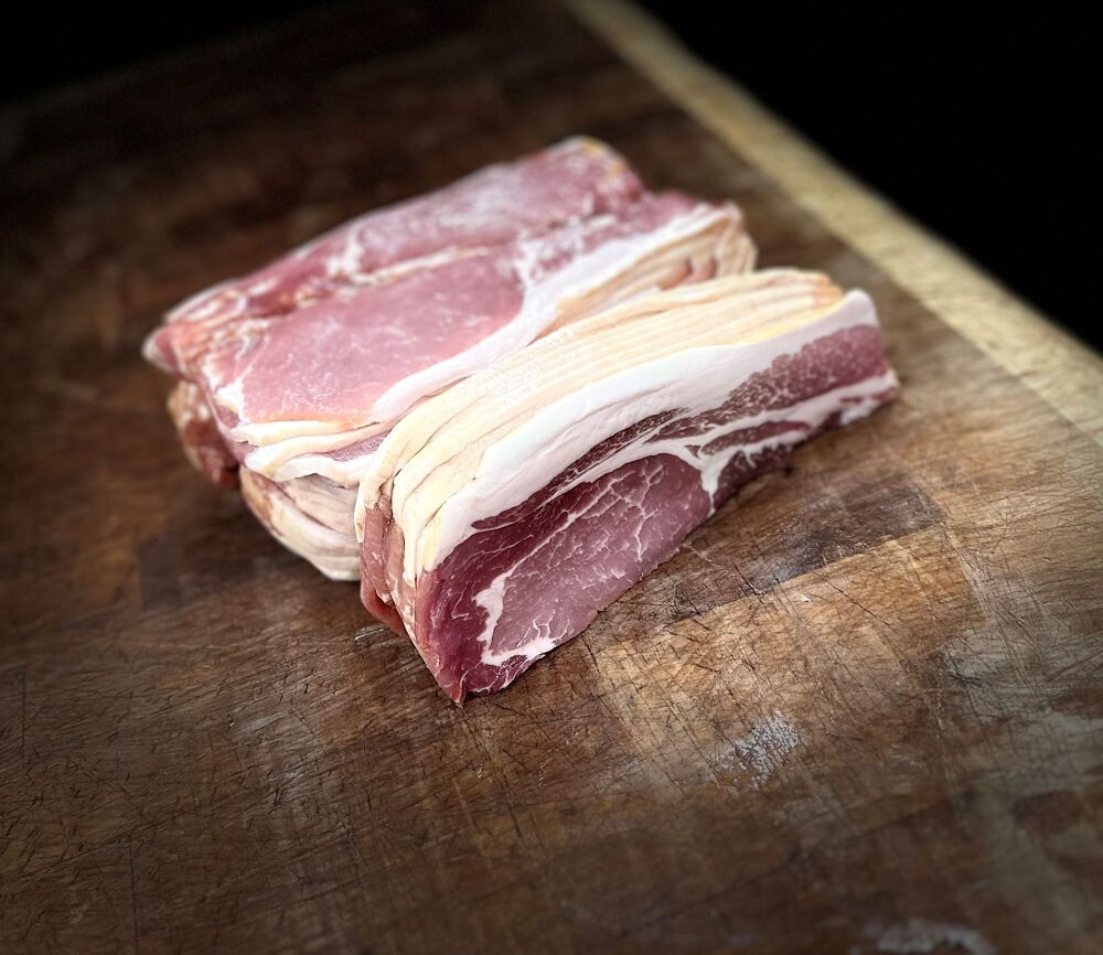 Bacon - Packed in 12 slices - approx. 500g.