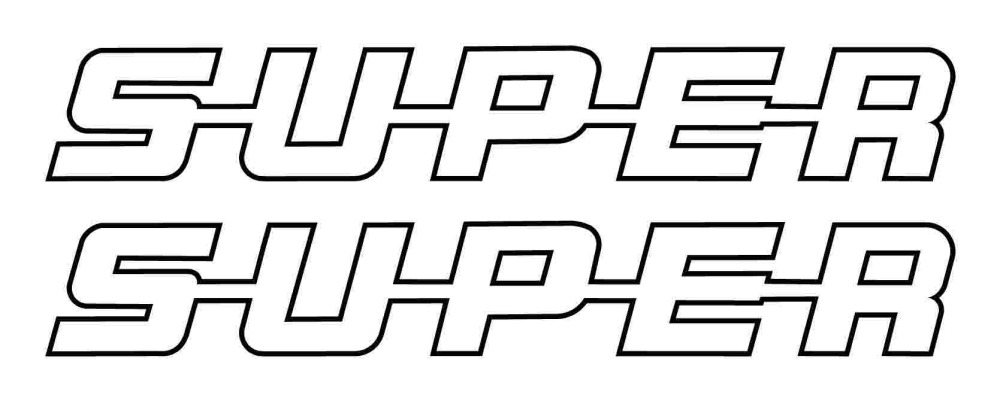 Scania Super Outline logo "Large" Bodywork Sticker (Pair)