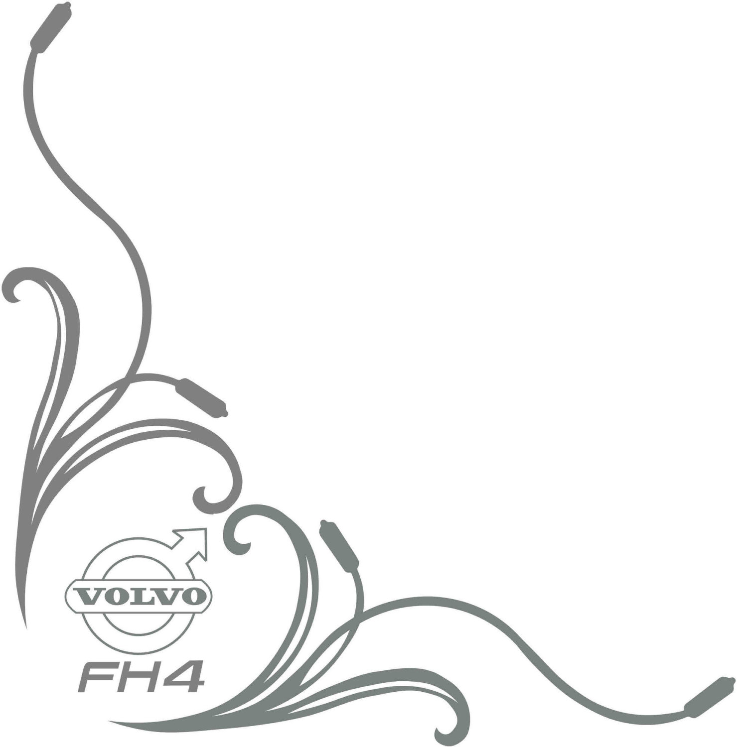 Volvo FH4 Truck Side Window Stickers