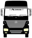 Mercedes-Benz ACTROS Truck Screen Sticker