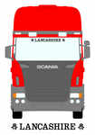 Lancashire Truck Screen Sticker
