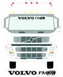 VOLVO FMX Truck Screen Sticker