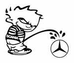 Pee Boy Mercedes-Benz Sticker