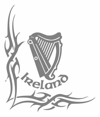 Ireland Tribal Truck Side Window Stickers ( pair )