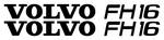 VOLVO FH16 Truck Wind Deflector Stickers ( pair )