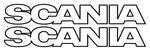 SCANIA Outline Truck Wind Deflector Stickers ( pair )