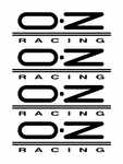 OZ Racing Alloy Wheel Decals x 4