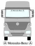 MERCEDES-BENZ Truck Screen Sticker