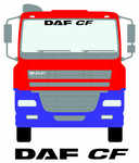DAF CF Truck Screen Sticker