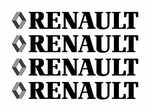 Renault Alloy Wheel Decals x 4