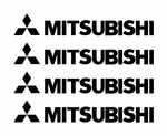 Mitsubishi Alloy Wheel Decals x 4