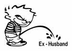 Pee Boy Ex-Husband Sticker