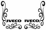 IVECO Truck Side Window Stickers ( pair )
