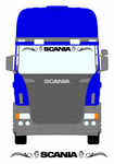 SCANIA Truck Screen Sticker with griffins