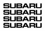 Subaru Alloy Wheel Decals x 4