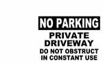 No Parking Private Driveway