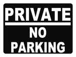 Private No Parking