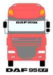 DAF 95 XF Truck Screen Sticker