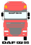 DAF XF 95 Truck Screen Sticker