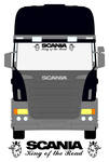 SCANIA "King of the Road" with Griffins Truck Screen Sticker