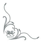 Welsh Dragon floral Truck Side Window Stickers ( pair )
